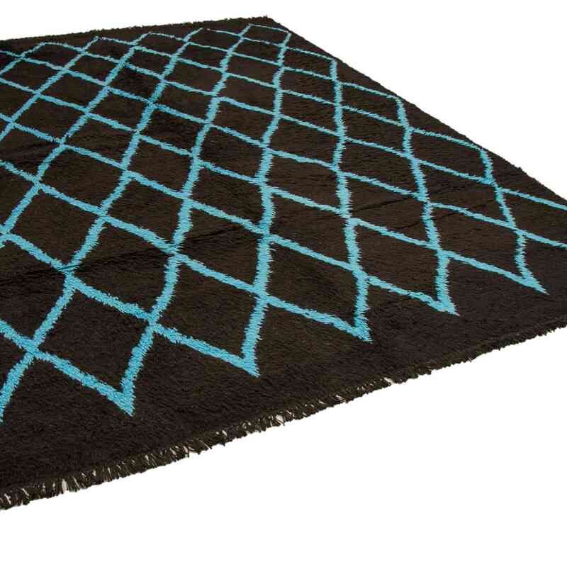 Kahverengi Yeni Fas Stili El Dokuma Tulu - 275 cm x 370 cm - K0039294