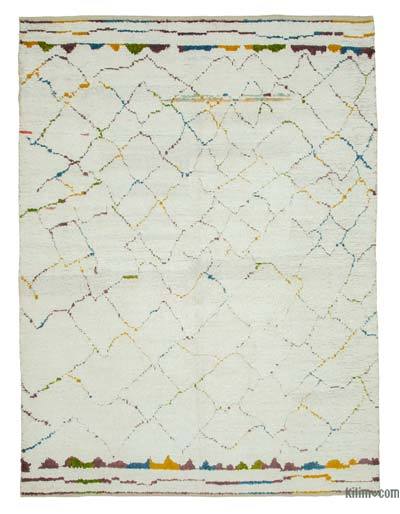 Çok Renkli Fas Stili El Dokuma Tülü - 252 cm x 345 cm