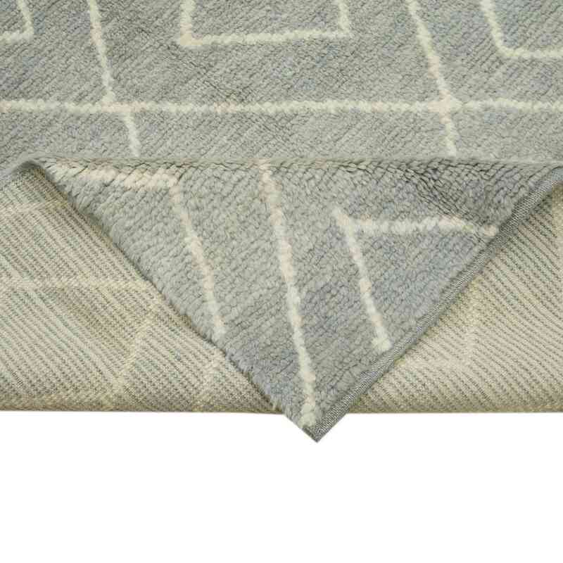 Gris Alfombra "Tulu" de estilo marroquí anudada a mano - 287 cm x 415 cm - K0039307