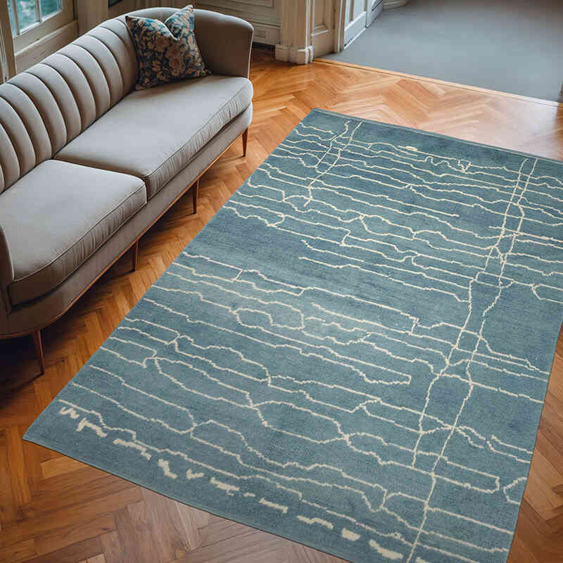 Yeni Fas Stili El Dokuma Tulu - 191 cm x 274 cm - K0039308