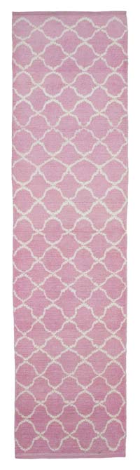 Pembe Fas Stili Yeni Tülü Yolluk - 95 cm x 367 cm