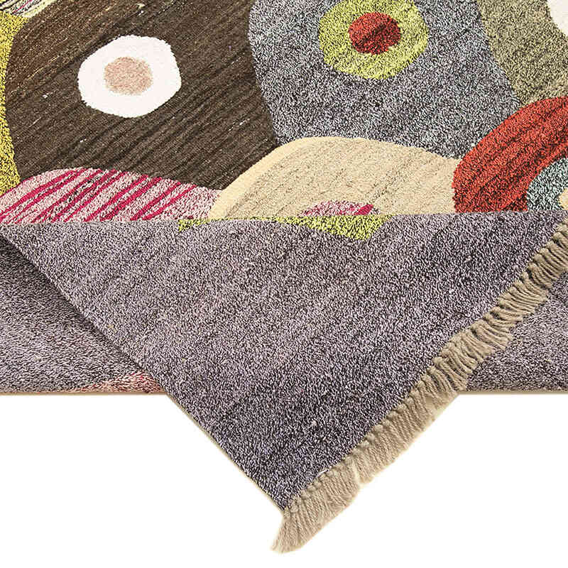 New Contemporary Handwoven Kilim Rug - 8' 2" x 10' 6" (98" x 126") - Vintage Yarn - K0039579