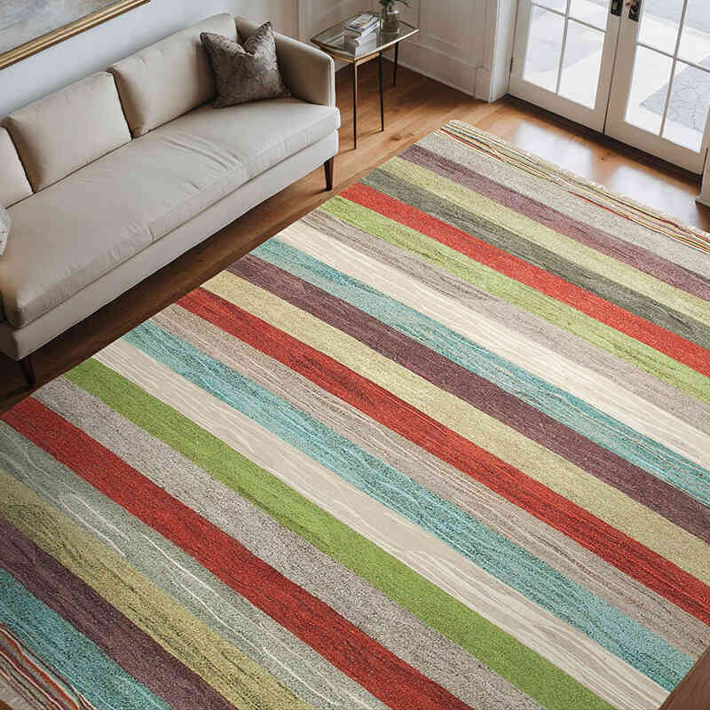 Alfombra Kilim Old Yarn - 260 cm x 330 cm - K0039584