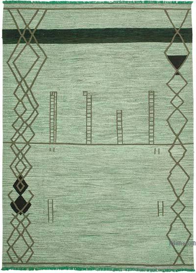 New Contemporary Handwoven Kilim Rug - 10'  x 14' 1" (120 in. x 169 in.) - Vintage Yarn