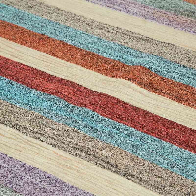 New Contemporary Handwoven Kilim Rug - 8'  x 10' 6" (96 in. x 126 in.) - Vintage Yarn - K0039664