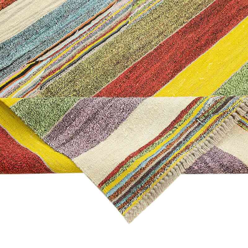 New Contemporary Handwoven Kilim Rug - 8' 7" x 11'  (103 in. x 132 in.) - Vintage Yarn - K0039672