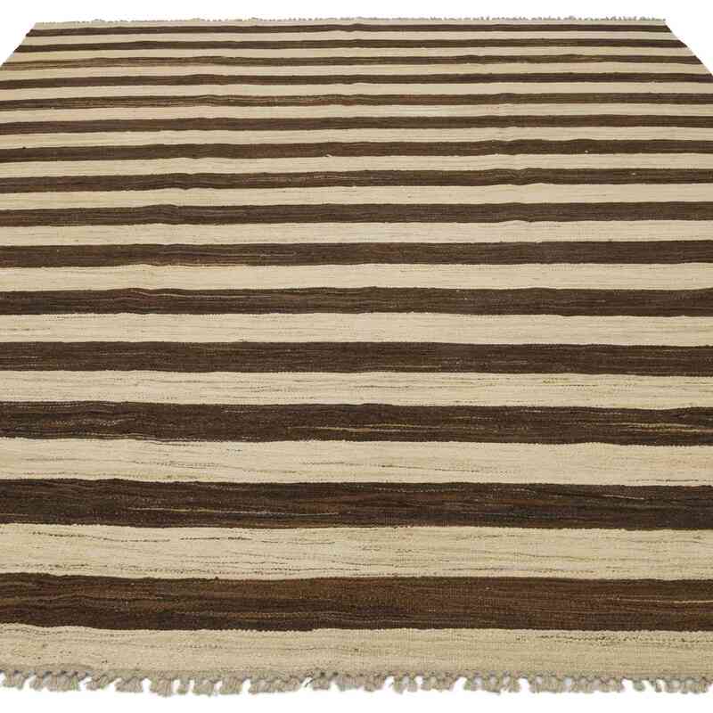 New Contemporary Handwoven Kilim Rug - 7' 11" x 10' 9" (95 in. x 129 in.) - K0039673