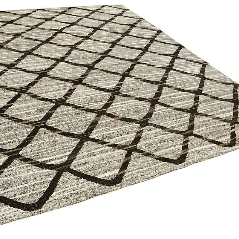 New Contemporary Handwoven Kilim Rug - 8'  x 10' 1" (96" x 121") - Vintage Yarn - K0039731