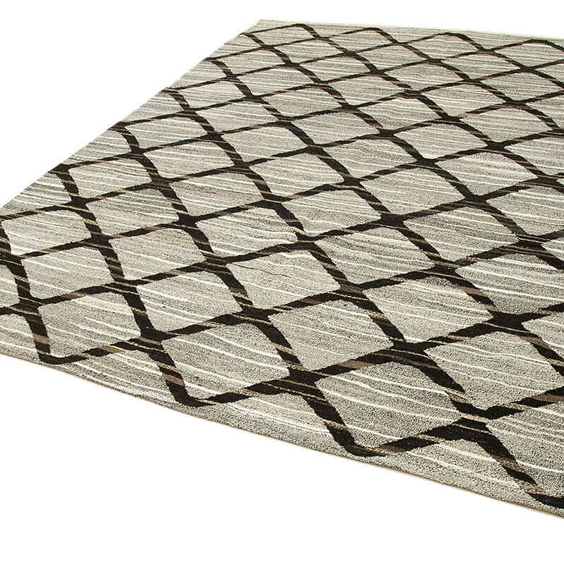 New Contemporary Handwoven Kilim Rug - 8'  x 10' 1" (96" x 121") - Vintage Yarn - K0039731