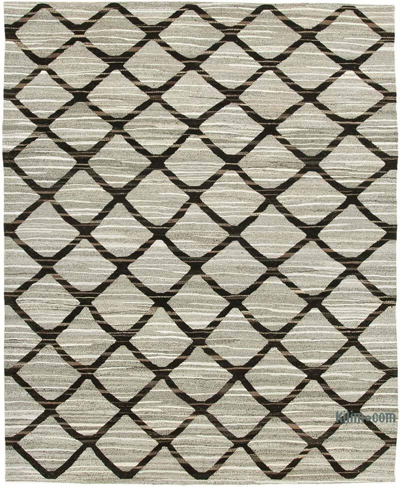 New Contemporary Handwoven Kilim Rug - 8'  x 10' 1" (96" x 121") - Vintage Yarn - K0039731