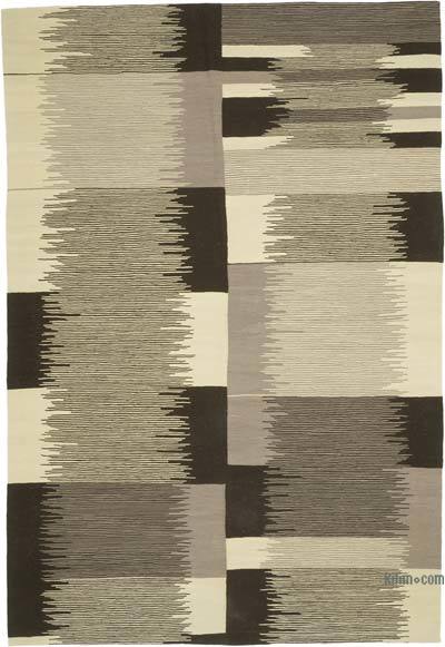 New Contemporary Handwoven Kilim Rug - 7' 2" x 10' 6" (86 in. x 126 in.)