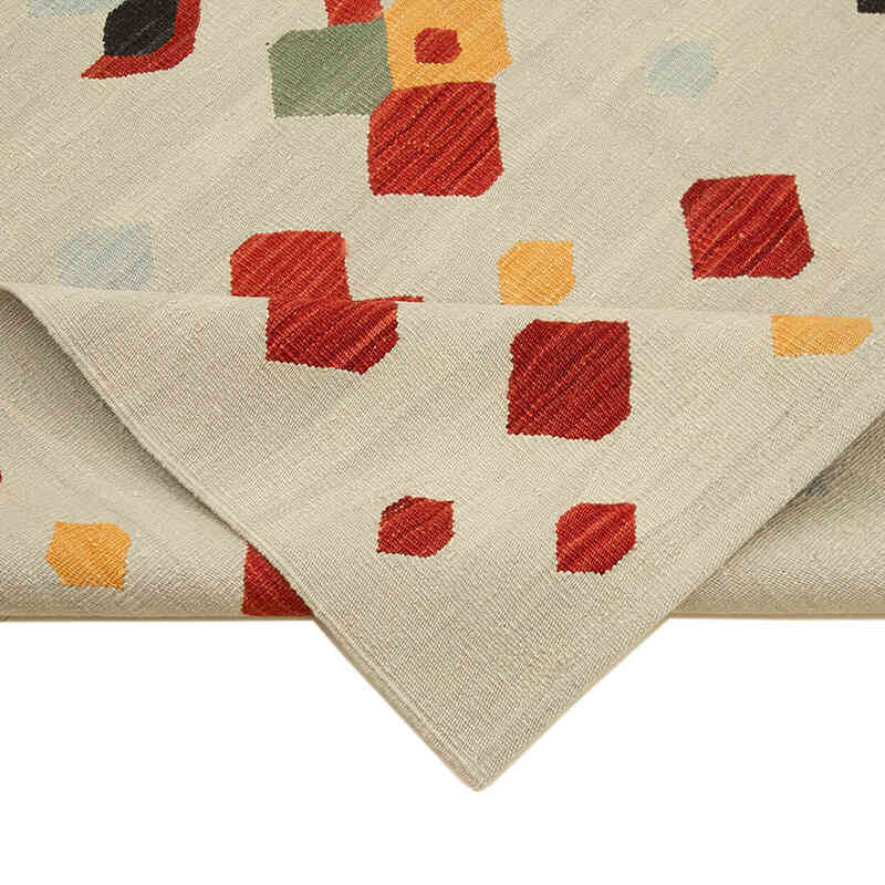 New Contemporary Handwoven Kilim Rug - 5' 9" x 8' 1" (69" x 97") - K0039762