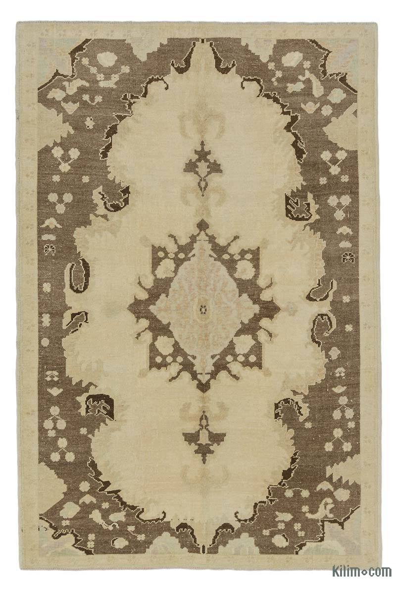 Vintage Turkish Hand-Knotted Rug - 5' 1" x 7' 9" (61" x 93") - K0039786