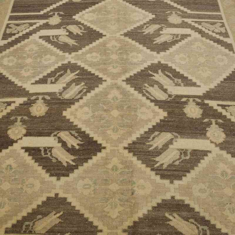 All Wool Hand-Knotted Vintage Turkish Rug - 4' 10" x 7' 5" (58 in. x 89 in.) - K0039793