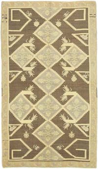 Vintage Turkish Hand-Knotted Rug - 4' 7" x 8' 2" (55" x 98")