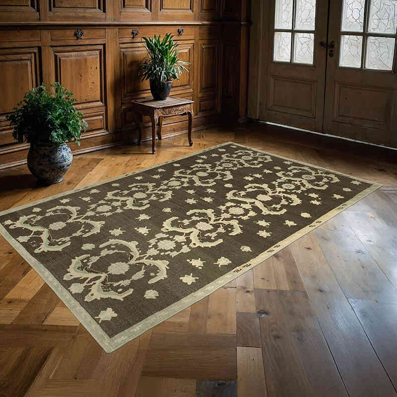El Dokuma Vintage Halı - 168 cm x 266 cm - K0039800