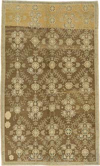 Vintage Turkish Hand-Knotted Rug - 4' 11" x 8' 3" (59" x 99")