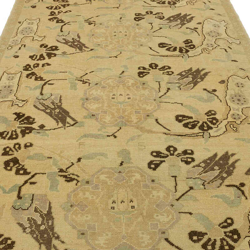 Vintage Turkish Hand-Knotted Rug - 5' 1" x 9' 3" (61" x 111") - K0039813