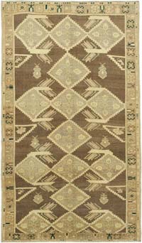 Vintage Turkish Hand-Knotted Rug - 4' 11" x 8' 4" (59" x 100")