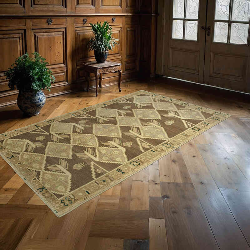 El Dokuma Vintage Halı - 149 cm x 255 cm - K0039819