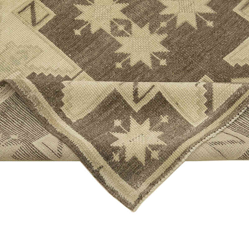 All Wool Hand-Knotted Vintage Turkish Rug - 4' 6" x 7' 4" (54" x 88") - K0039831