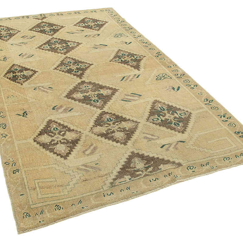Vintage Turkish Hand-Knotted Rug - 5' 1" x 8' 1" (61" x 97") - K0039832