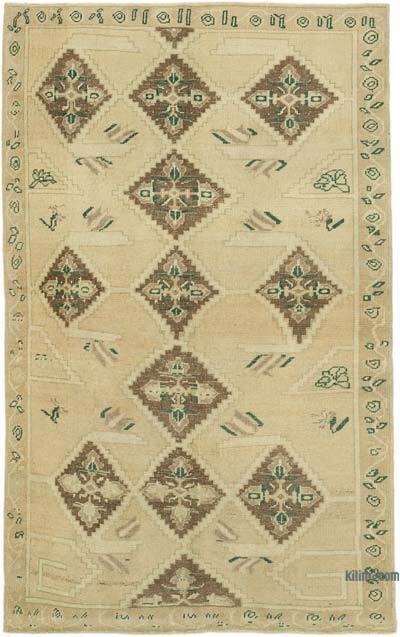 El Dokuma Vintage Halı - 154 cm x 247 cm