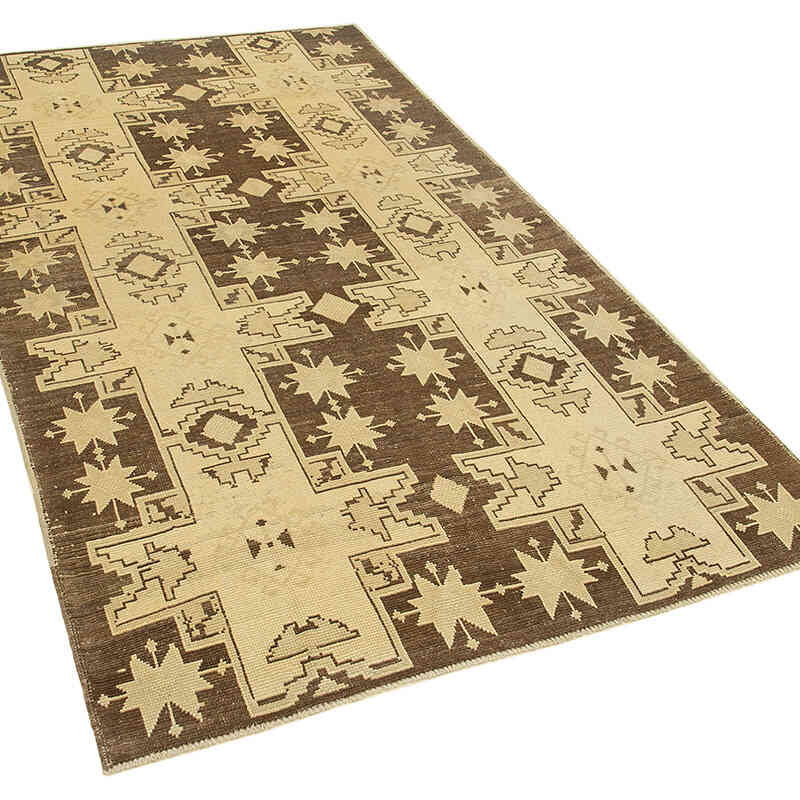 Vintage Turkish Hand-Knotted Rug - 4' 5" x 7' 9" (53" x 93") - K0039837