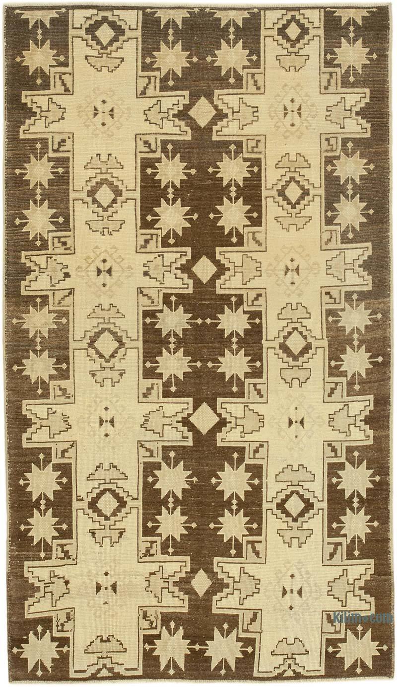 Vintage Turkish Hand-Knotted Rug - 4' 5" x 7' 9" (53" x 93") - K0039837