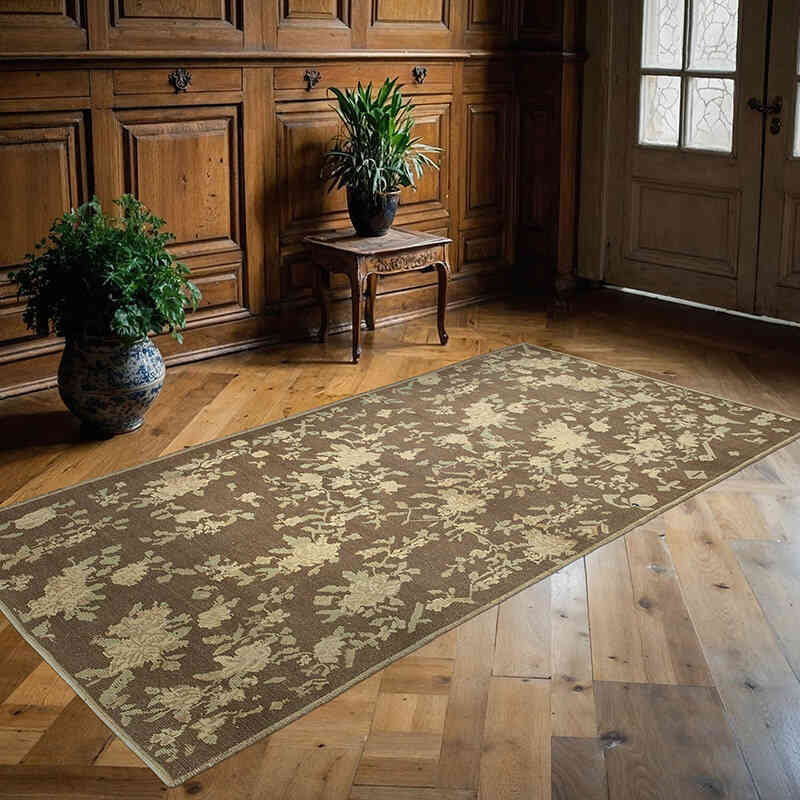 Vintage Turkish Hand-Knotted Rug - 4' 1" x 8'  (49" x 96") - K0039843