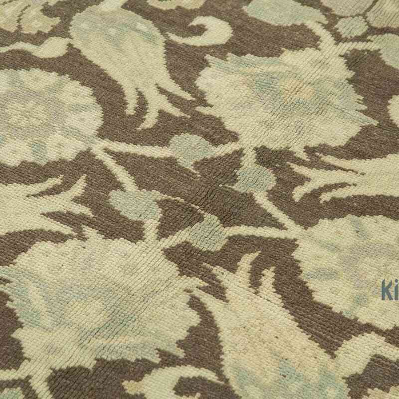 All Wool Hand-Knotted Vintage Turkish Rug - 4' 7" x 7'  (55 in. x 84 in.) - K0039850