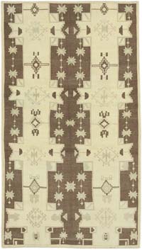 El Dokuma Vintage Halı - 127 cm x 227 cm