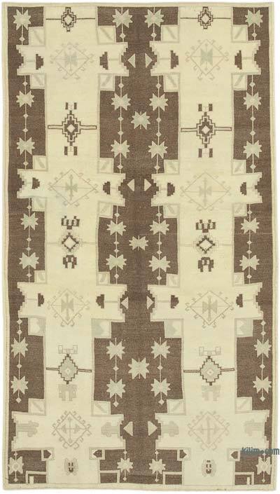El Dokuma Vintage Halı - 127 cm x 227 cm