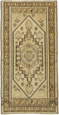 El Dokuma Vintage Halı - 115 cm x 222 cm