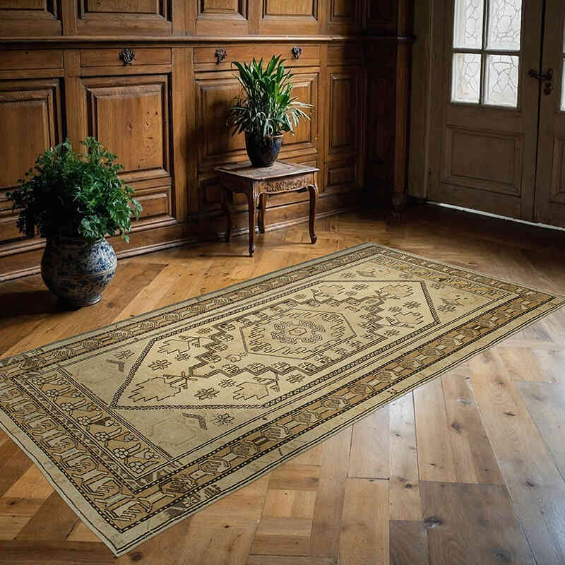 Alfombra Turca Vintage - Herencia - 115 cm x 222 cm - K0039867
