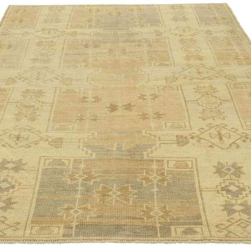 All Wool Hand-Knotted Vintage Turkish Rug - 4' 4" x 6' 8" (52 in. x 80 in.) - K0039881