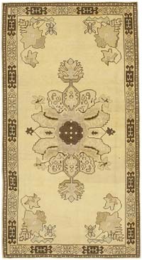 El Dokuma Vintage Halı - 112 cm x 207 cm