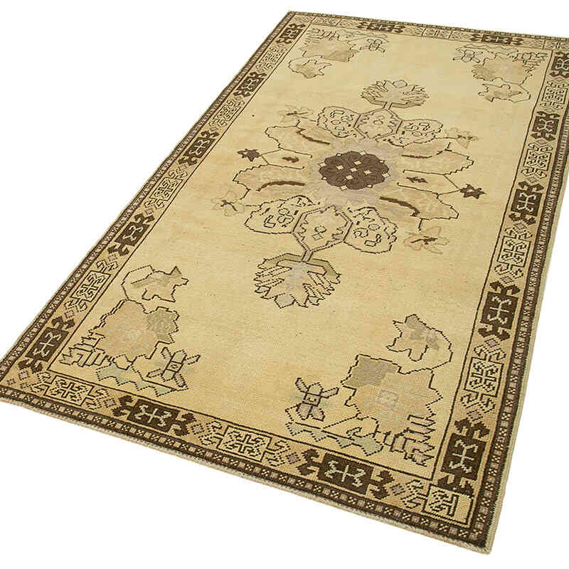 El Dokuma Vintage Halı - 112 cm x 207 cm - K0039883