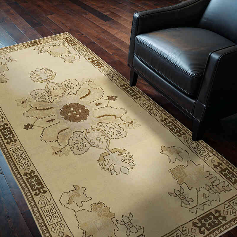 El Dokuma Vintage Halı - 112 cm x 207 cm - K0039883