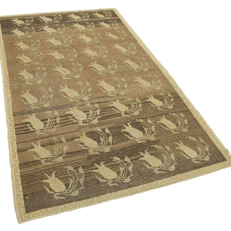 El Dokuma Vintage Halı - 126 cm x 210 cm - K0039885