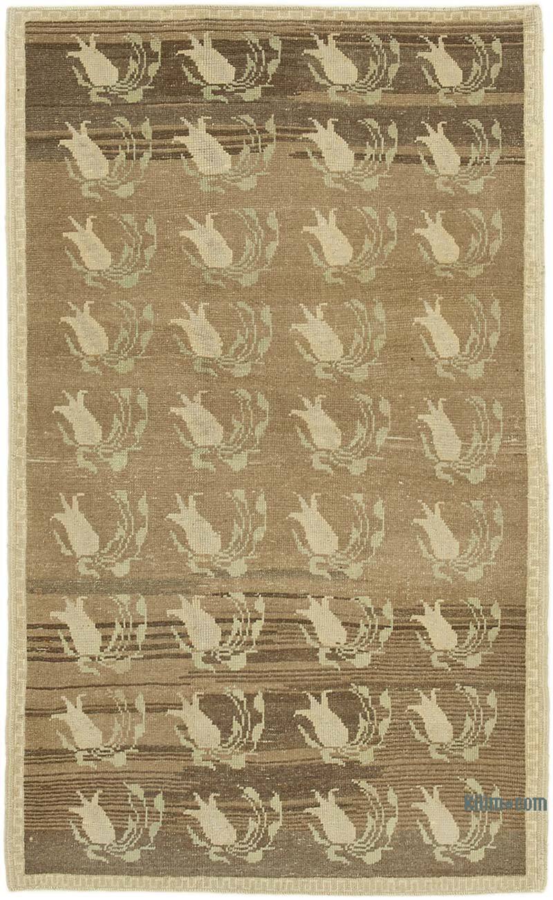 El Dokuma Vintage Halı - 126 cm x 210 cm - K0039885