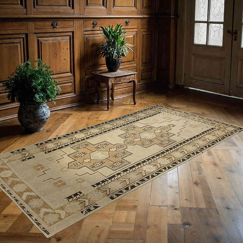 Alfombra Turca Vintage - Herencia - 114 cm x 226 cm - K0039886