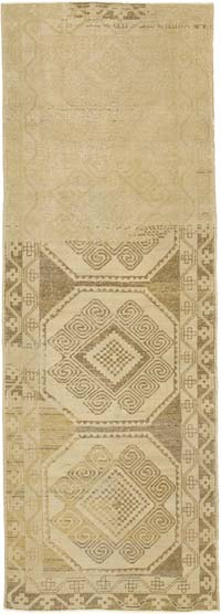 Vintage Turkish Hand-Knotted Rug - 3' 5" x 9' 7" (41" x 115")