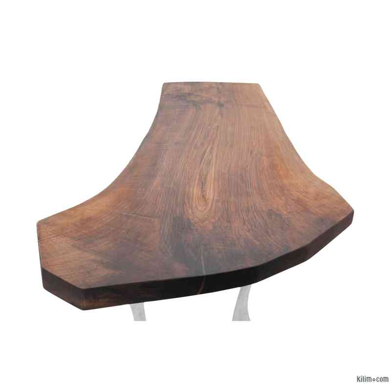 Döküm Aluminyum Bacaklı Masif Ceviz Masa - K0040422