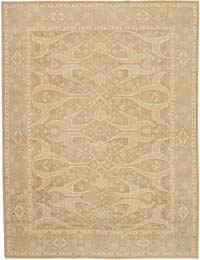 New Hand Knotted Wool Oushak Rug - 8' 10" x 11' 5" (106" x 137")