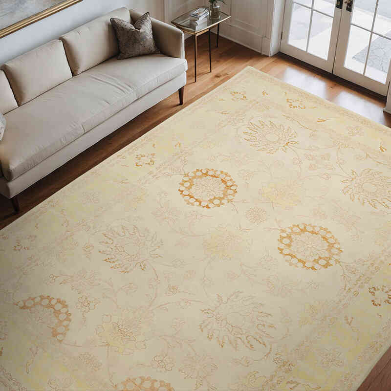 Nueva Alfombra Oushak Tejida a Mano - 262 cm x 357 cm - K0040452