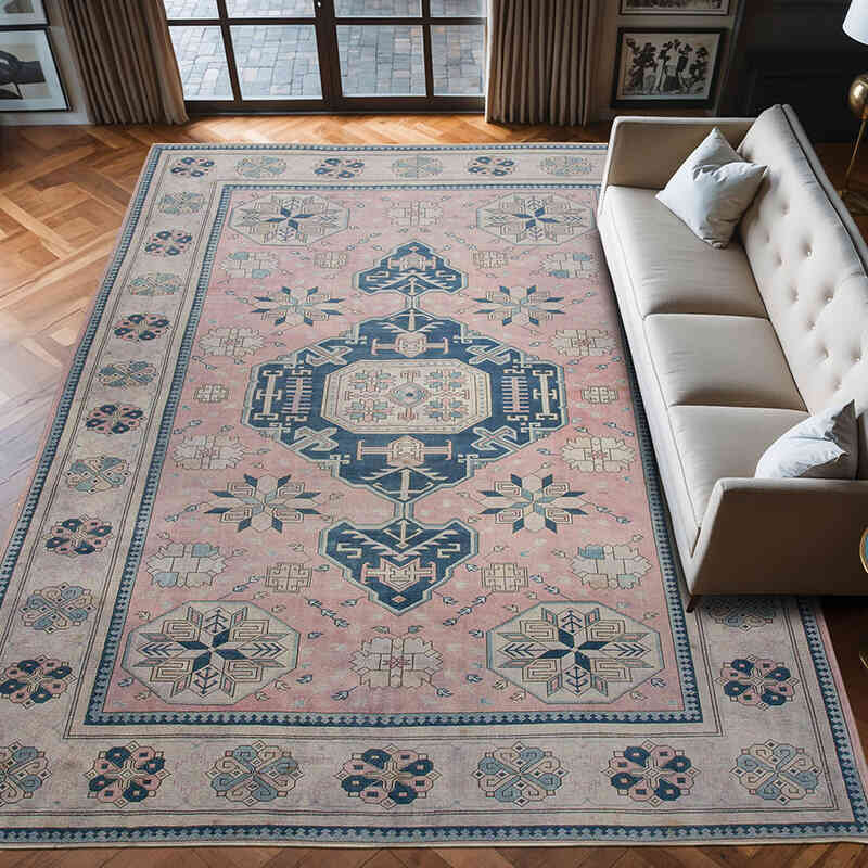 Nueva Alfombra Oushak Tejida a Mano - 293 cm x 410 cm - K0040519