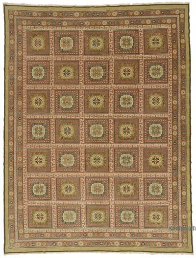 New Hand Knotted Wool Oushak Rug - 9'  x 11' 10" (108 in. x 142 in.)