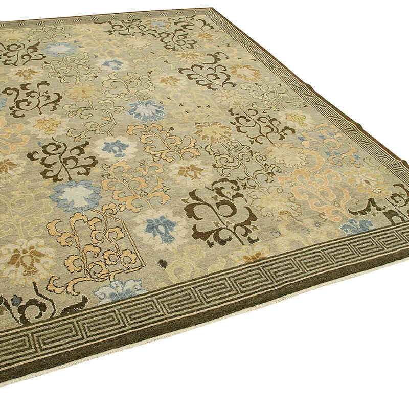 Nueva Alfombra Oushak Tejida a Mano - 245 cm x 303 cm - K0040542