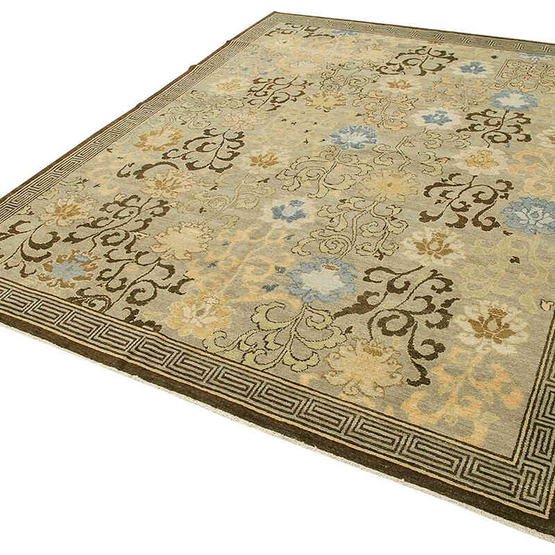 Nueva Alfombra Oushak Tejida a Mano - 245 cm x 303 cm - K0040542